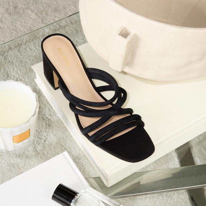 Atlanta Women's Black Block Heel Sandal image number 1