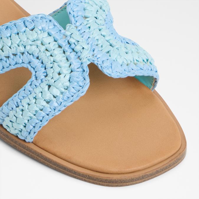 Itsandala Women's Blue Flat Sandals image number 5