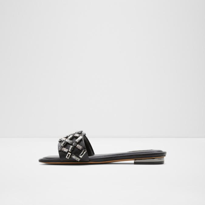 Boasa Women's Black Flat Sandals image number 3