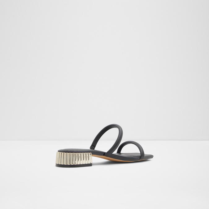 Peona Women's Black Flat Sandals image number 2