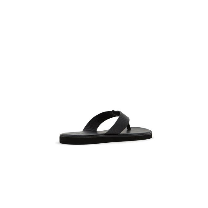 Kaenawen Men's Black Flat Sandals image number 1