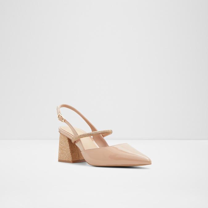 Valabenna Women's Beige Block Heel image number 4