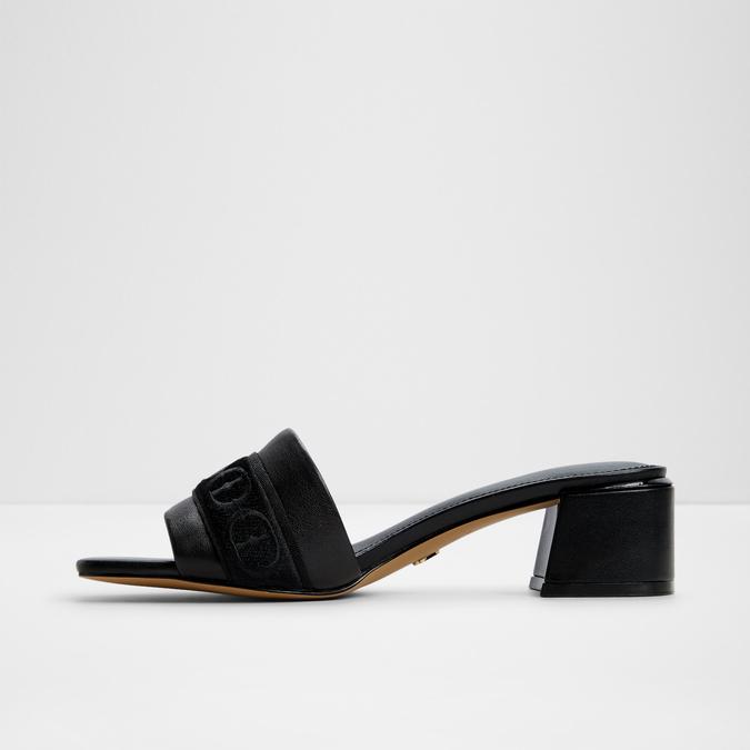 Elbenaldar-In Women's Black Block Heel Sandals image number 3