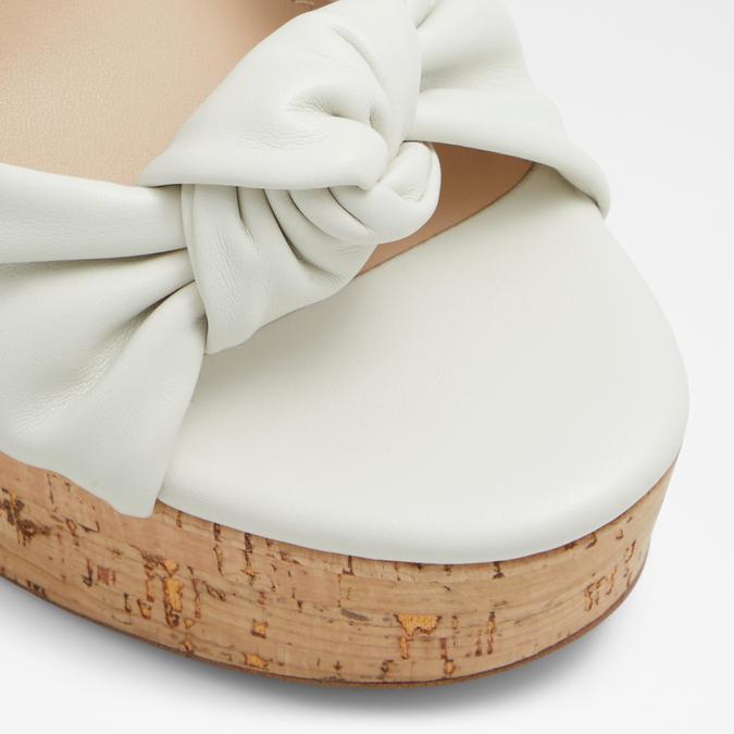 Ulialdan-In Women's White Block Heel Sandals image number 5