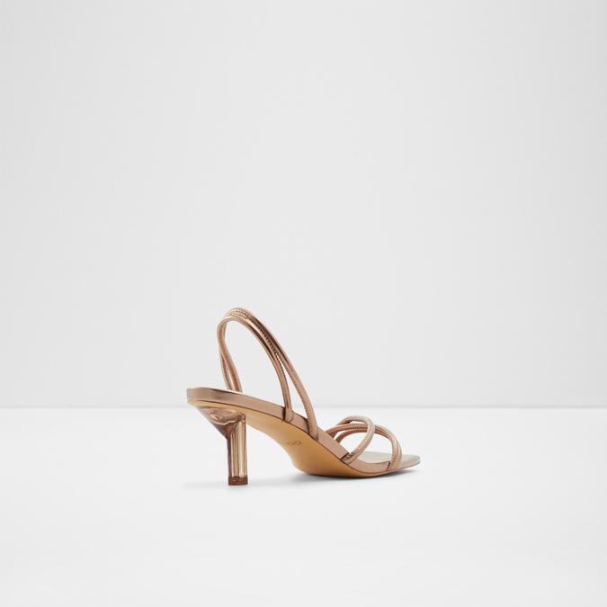 Pythonda Women's Bronze Dress Sandals image number 1
