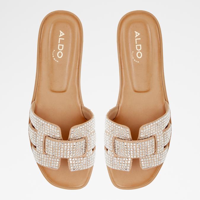 Elenaa Women's Beige Flat Sandals image number 1