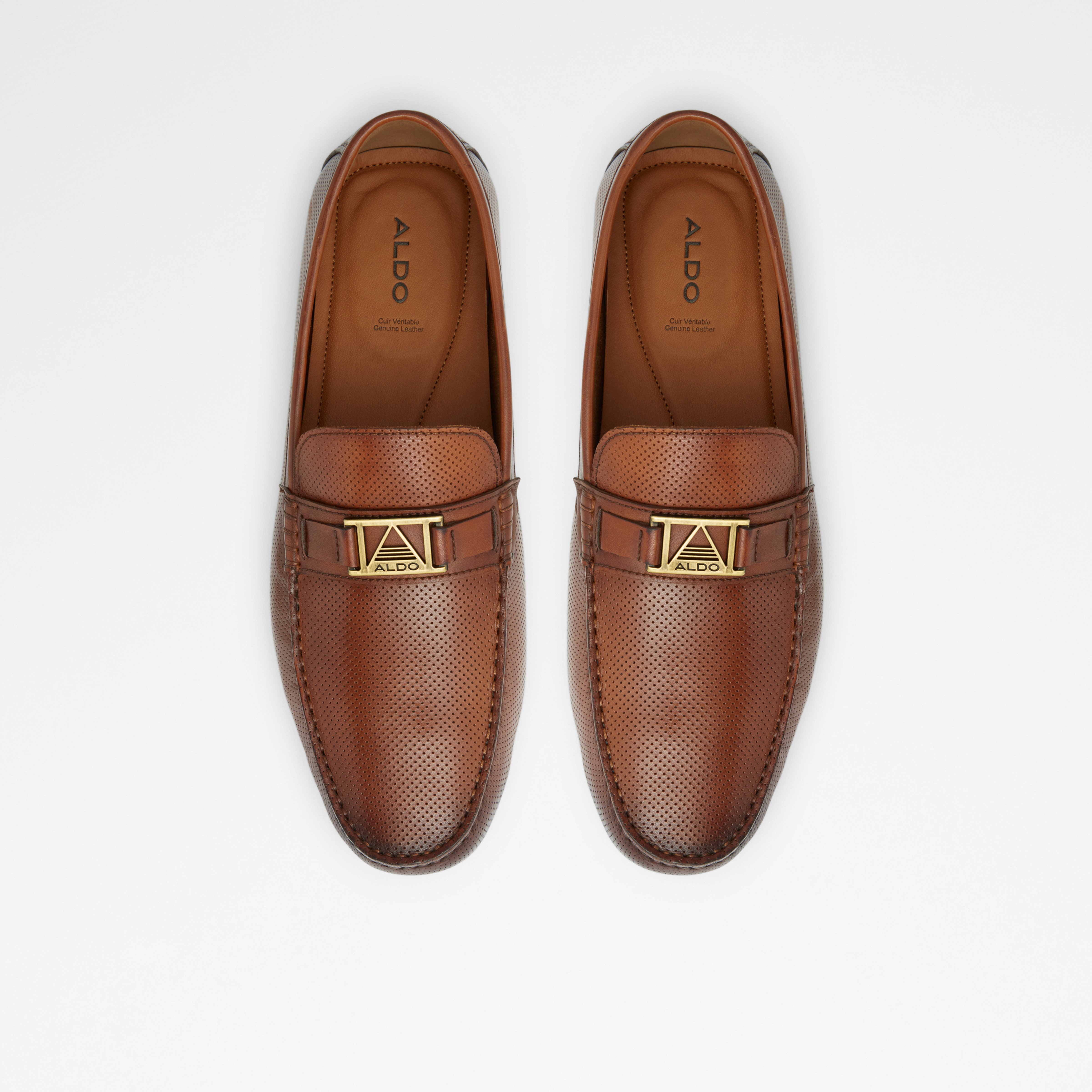Haendaciena-In Men's Brown Moccasins