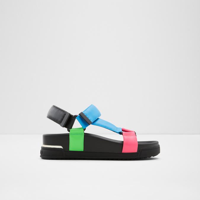 Zara multicolored flat 2025 slide sandals