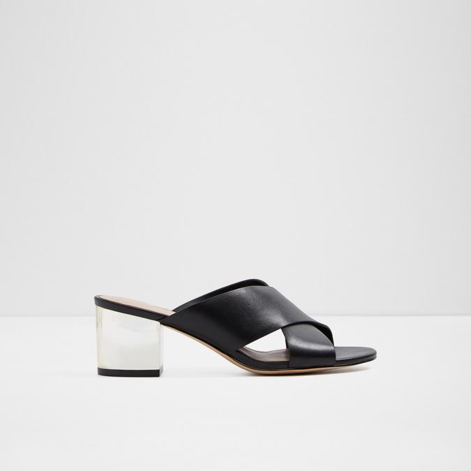 Larusa Women's Black Block Heel Sandal image number 0