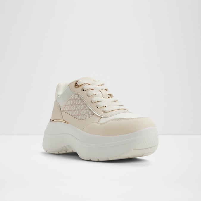 Rexsona-In Women's Beige Sneaker Wedges image number 4