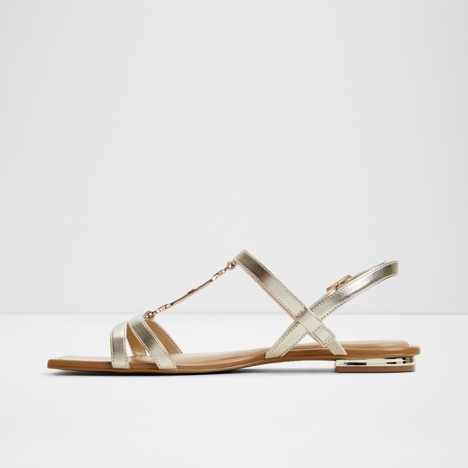 Glaoni-In Women's Gold Flat Sandals image number 3