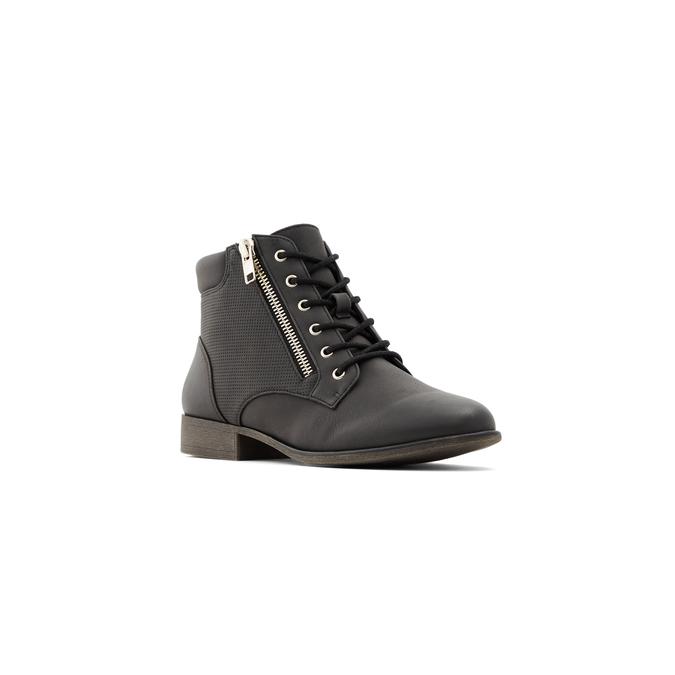 Chilata Women's Black Ankle Boots image number 3