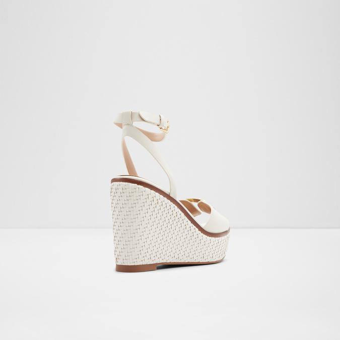 Carrabriria Women's White Wedges image number 2