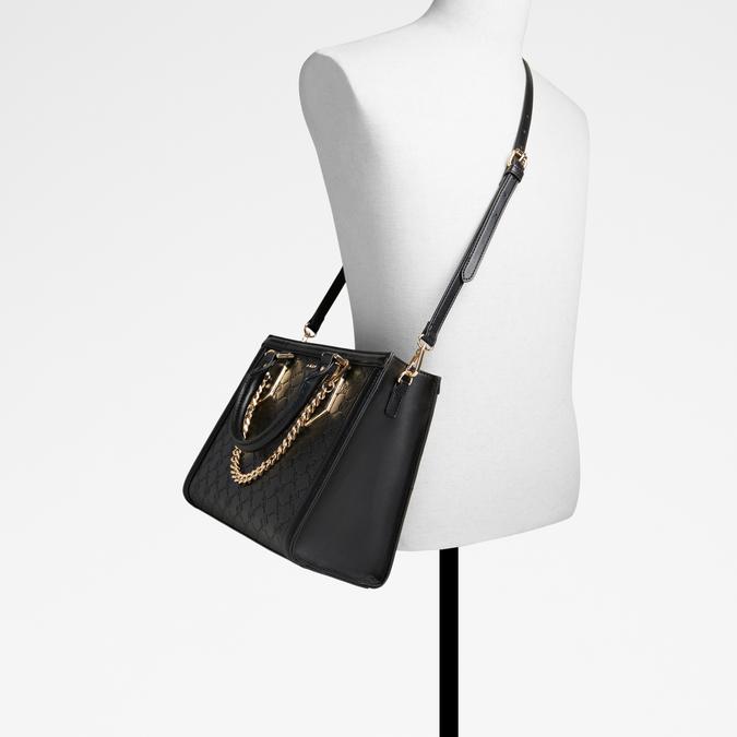 Mondiane Women's Black Satchel image number 4