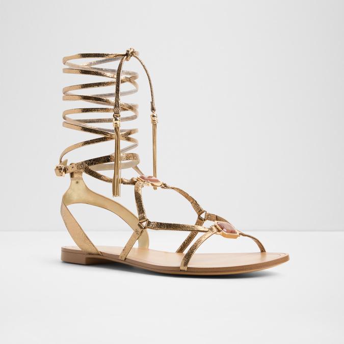 ANDRINA Gold Women Flats image number 3
