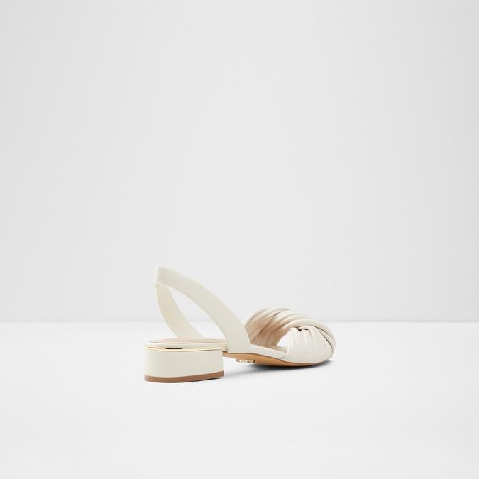 Nabila Women's White Block Heel Sandal image number 2