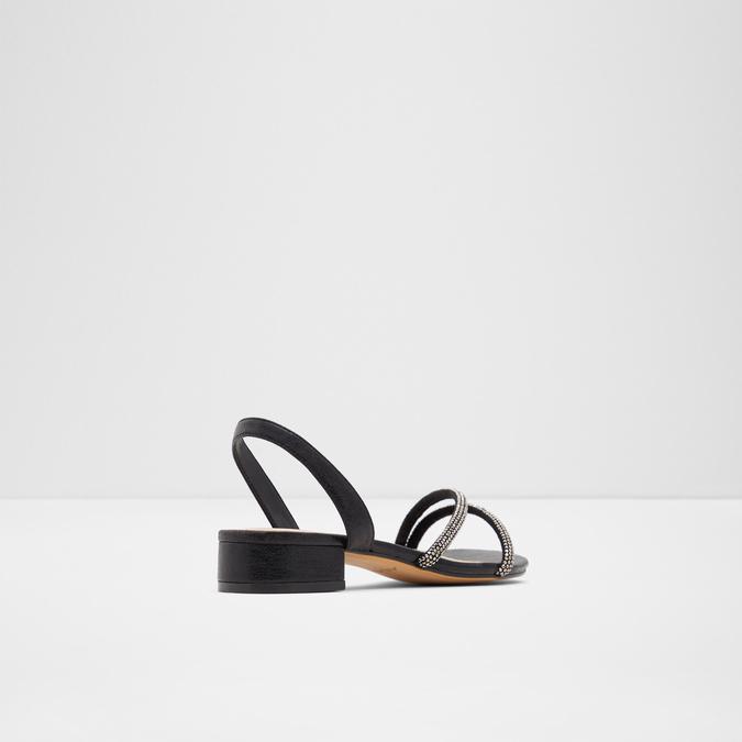 Dwaesa Women's Black Block Heel Sandal image number 1