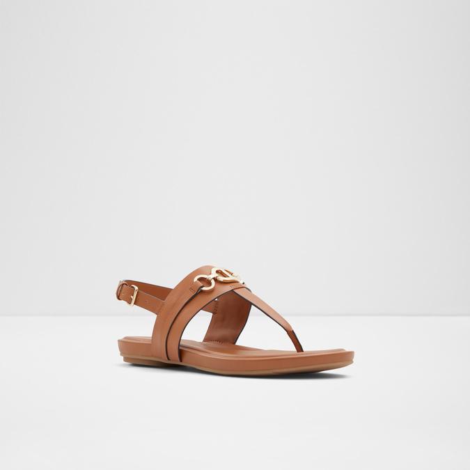 Deveteriel Women's Brown Flat Sandals image number 4