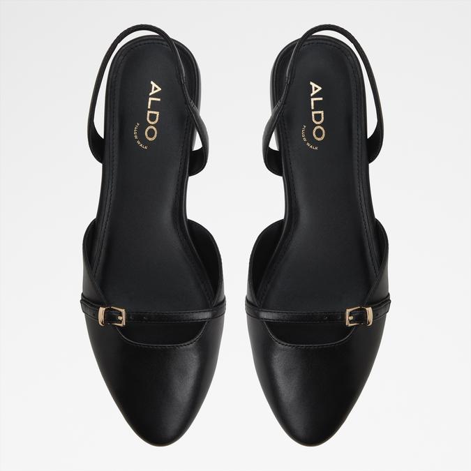 Flintstone-In Women's Black Block Heel Shoes