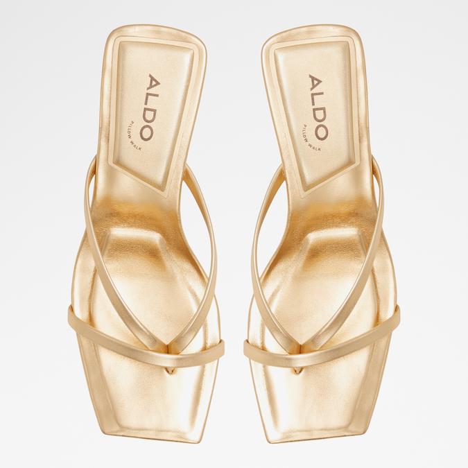 Sanne Women's Gold Block heel Sandals image number 1
