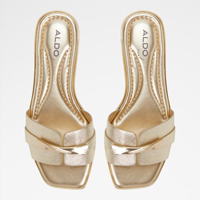 Darlina-In Women's Gold Flat Sandals