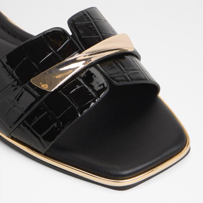 Darlina-In Women's Black Flat Sandals image number 5