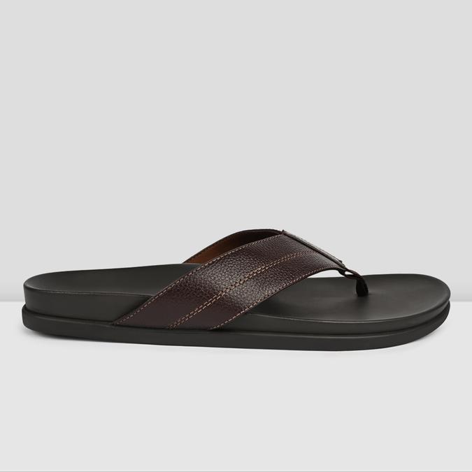 TRIBORD-IND Cognac Men Thong Sandals