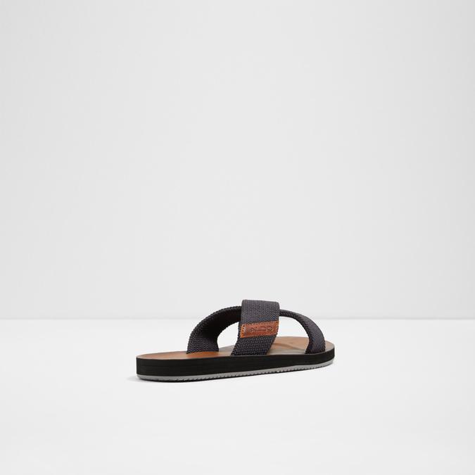 Dwelalian Men's Navy Cross Strap Sandals image number 1