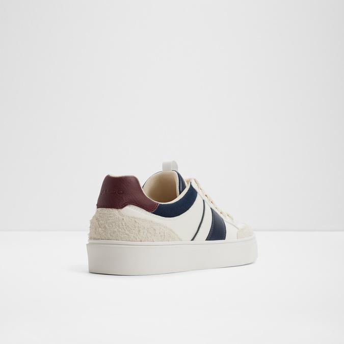 Elioa-In Men's White Low Top Sneakers image number 2