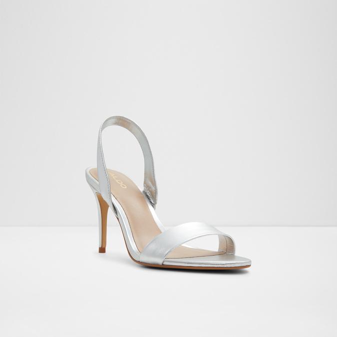 Silver formal heels deals
