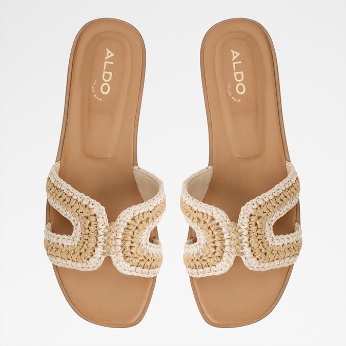 Itsandala Women's Beige Flat Sandals