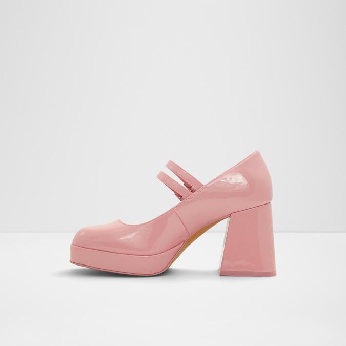 Manda Women's Medium Pink Block Heel Shoes image number 2