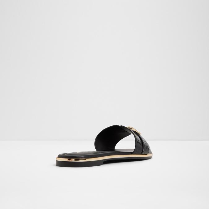 Darlina-In Women's Black Flat Sandals image number 2