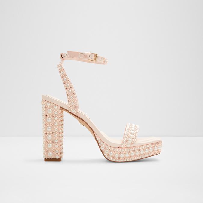 Buy Beige Plain Criss Cross Strap Block Heels by Signature Sole Online at  Aza Fashions.