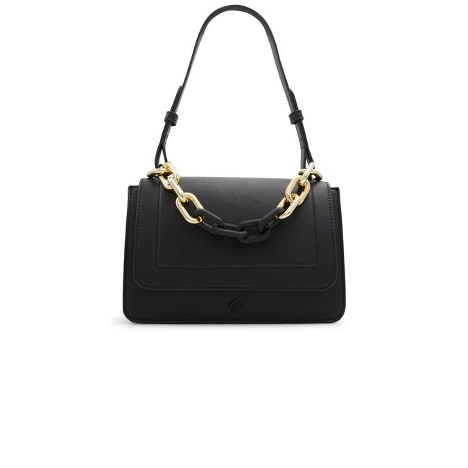 Chainned Women's Black Shoulder Bag image number 0