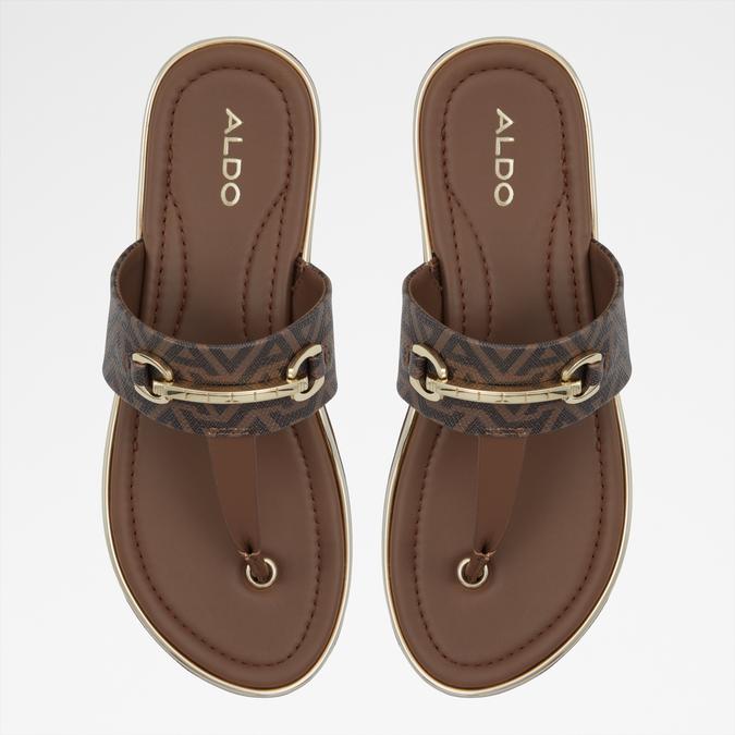 DEVERENA Brown Women Sandals image number 5