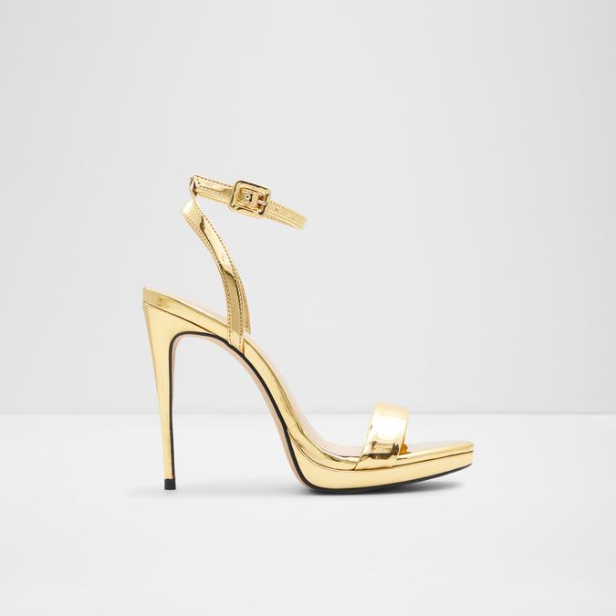 Gold top dressy heels