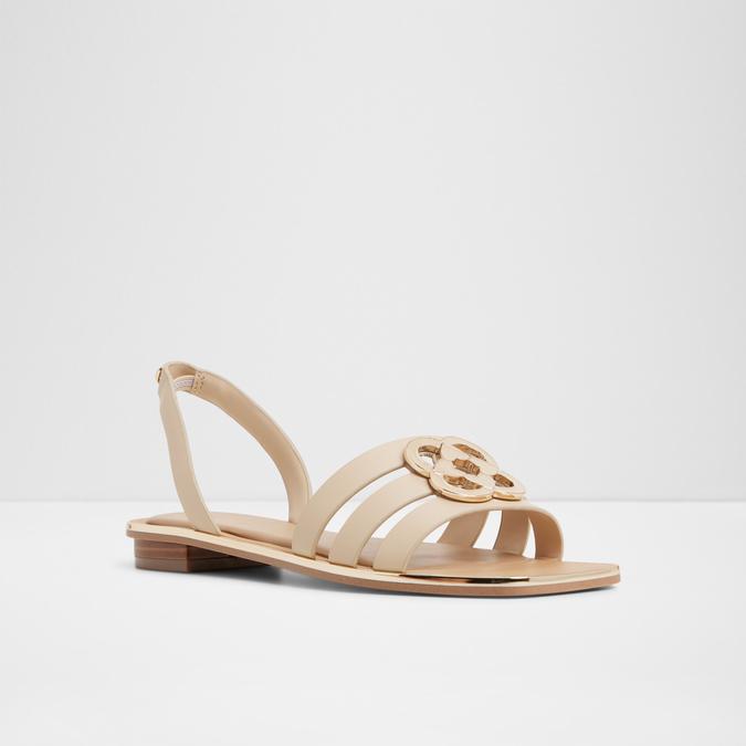 Francos-In Women's Beige Flat Sandals image number 4
