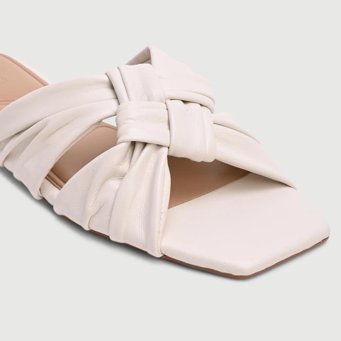 Henrielle-Inn Women's White Flat Sandals image number 5