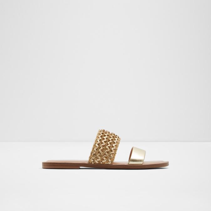 Aldo gold on sale sandals flat