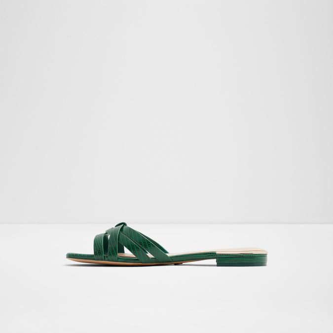 Astirinna Women's Dark Green Flat Sandals image number 2