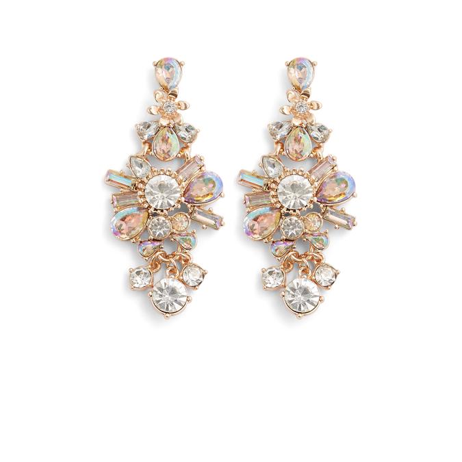 Tealing Women's Clear On Gold Earrings