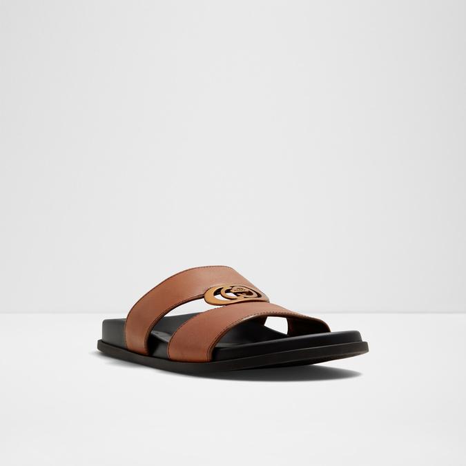 Reefside Men's Cognac Double Band Sandals image number 4