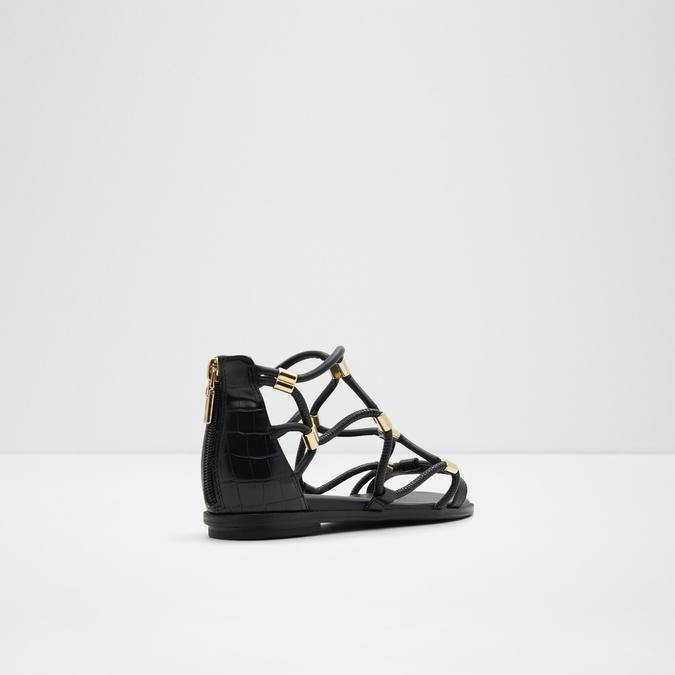 Occeran Women's Black Flat Sandals image number 2