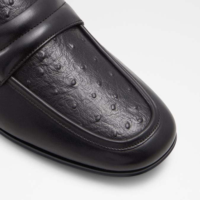 Platinum Men's Black Loafers image number 5