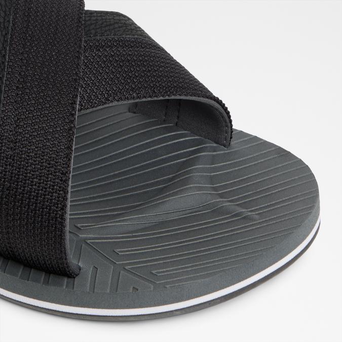 Totia-In Men's Black Cross Strap Sandals image number 5