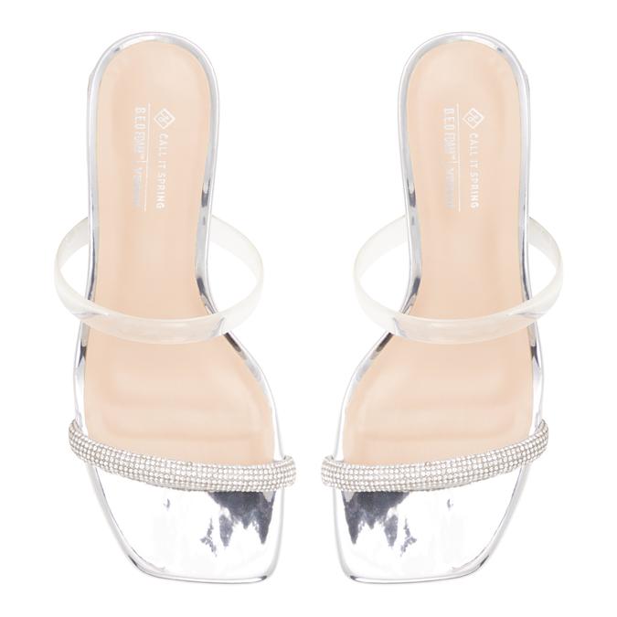 Kaiaa Women's Silver Blockheelsandals