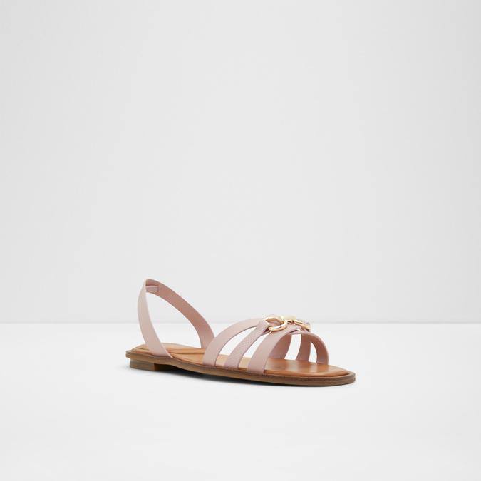 Valamaever Women's Pink Flat Sandals image number 4