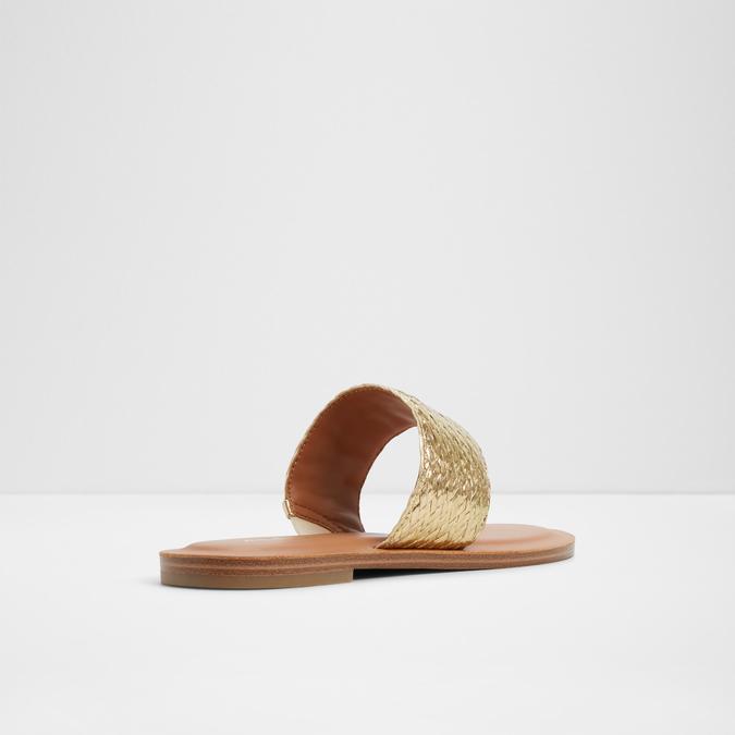 Beachwalk-In Women's Gold Flat Sandals image number 4