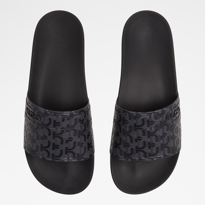 Dinmore Men's Black Single Strap Sandals image number 1